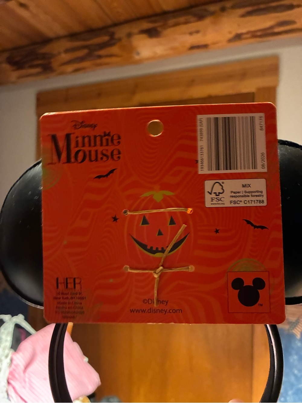 NWT Disney Mickey Mouse Halloween Sequined Bow Ears - Picture 4 of 4